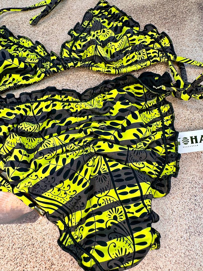 Traje de Baño Bikini con volantes