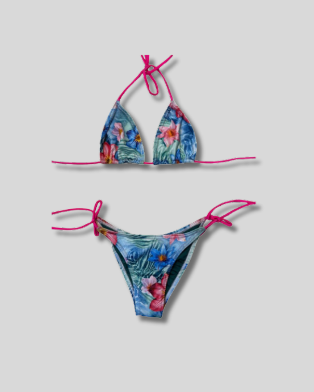 Traje de Baño Bikini clásico floreado