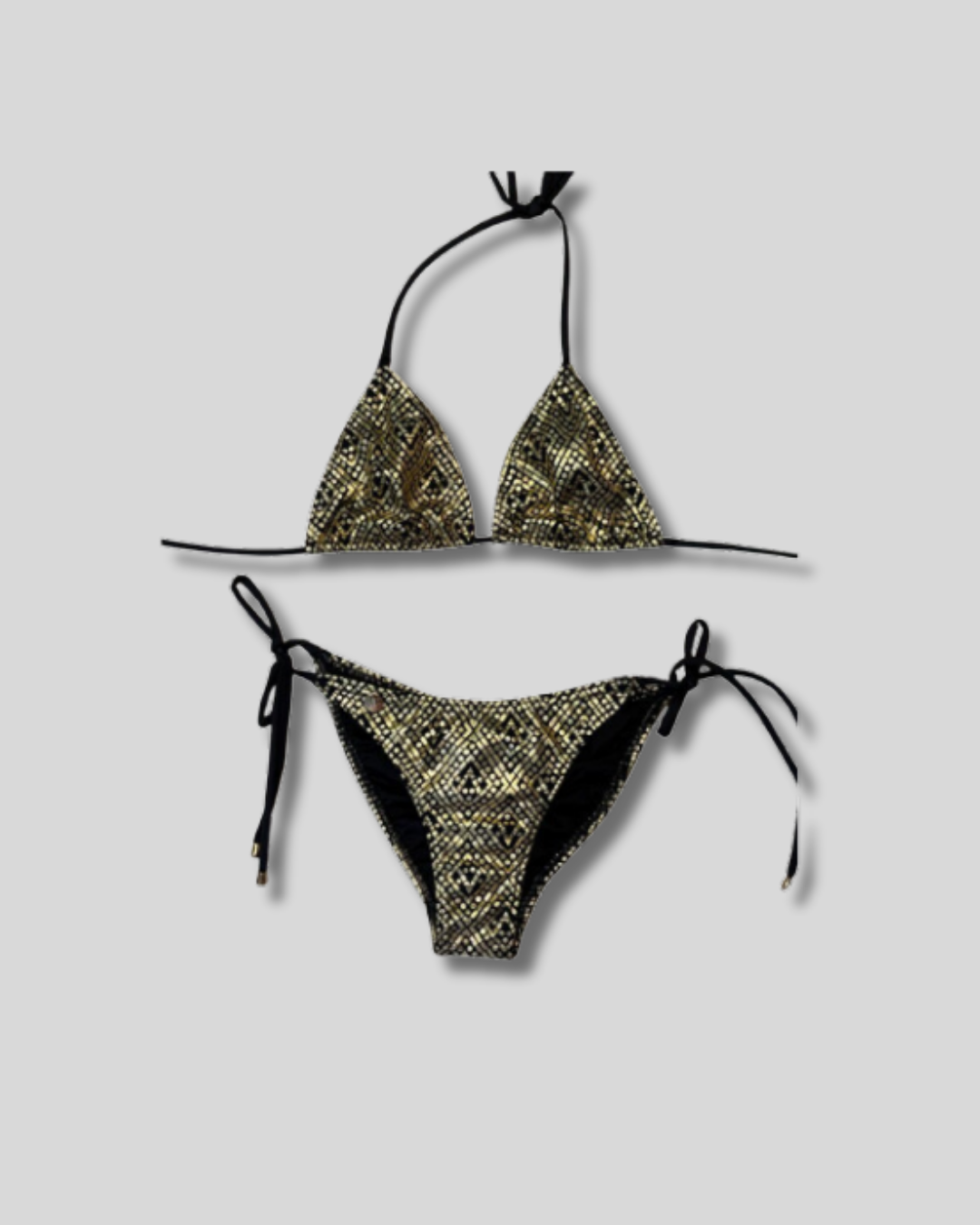 Traje de Baño Bikini clásico dorado