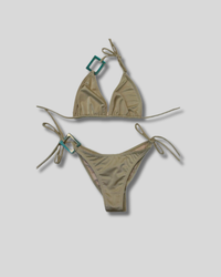 Traje de Baño Bikini Clásico Beige con aro