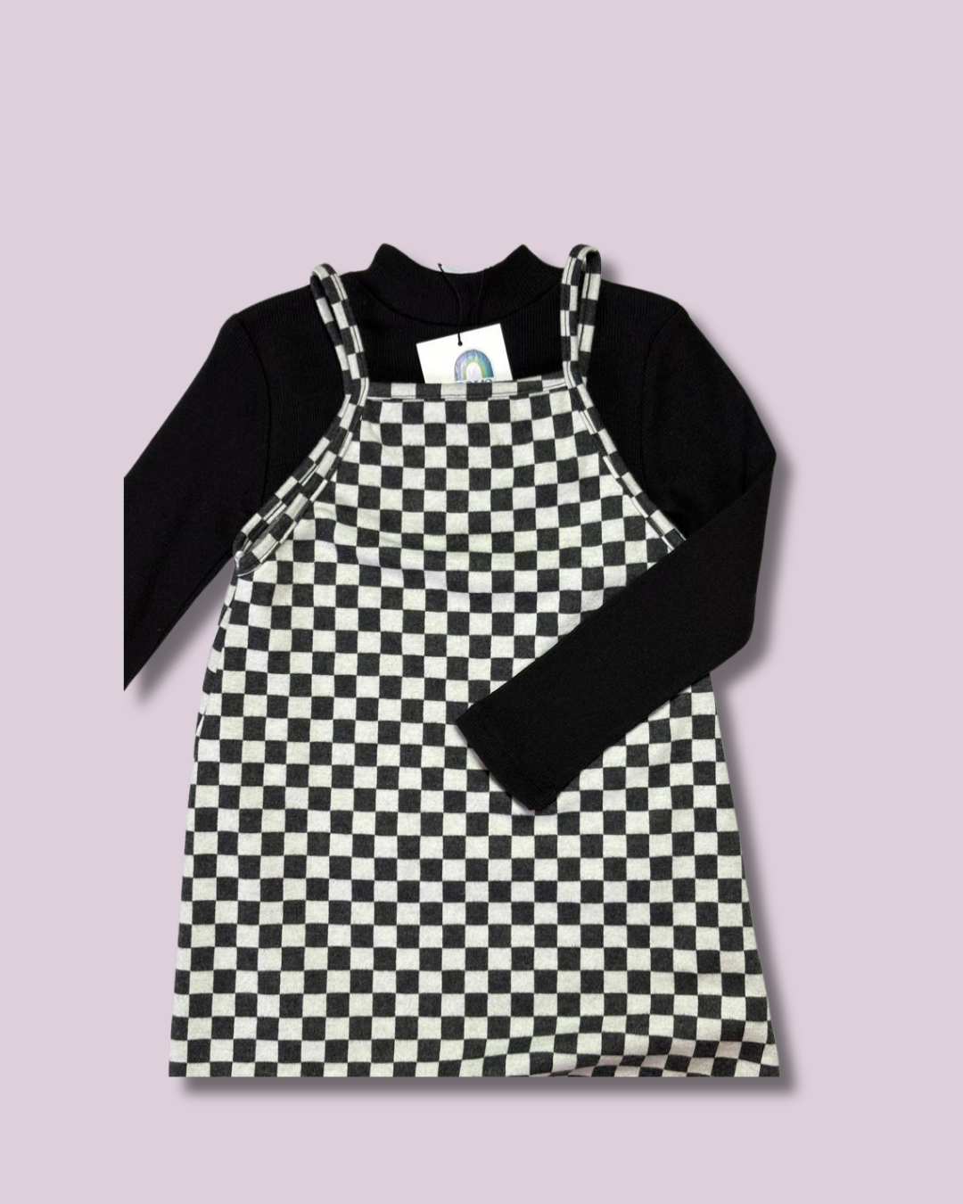 Conjunto vestido de cuadros Zara