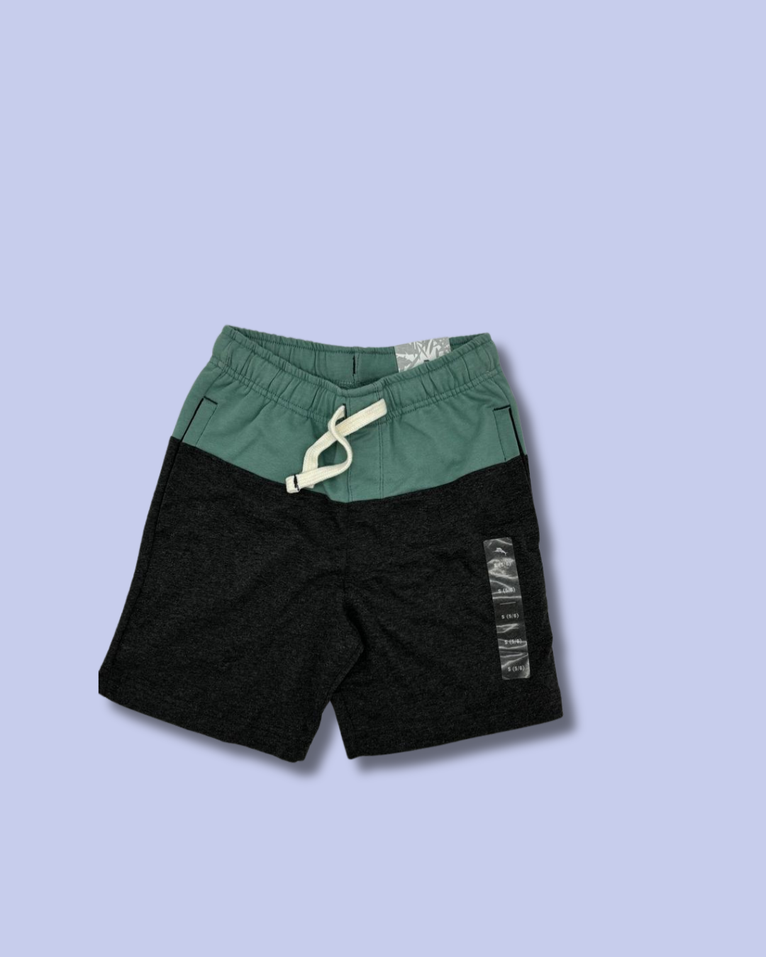 Short turquesa y gris