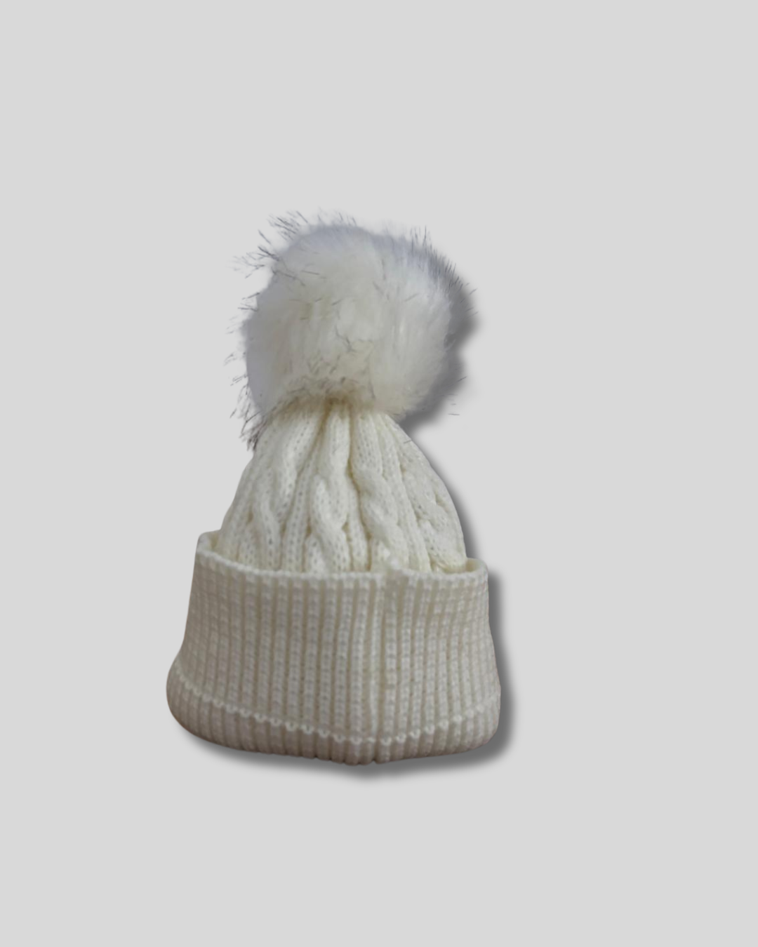 Gorro tejido blanco