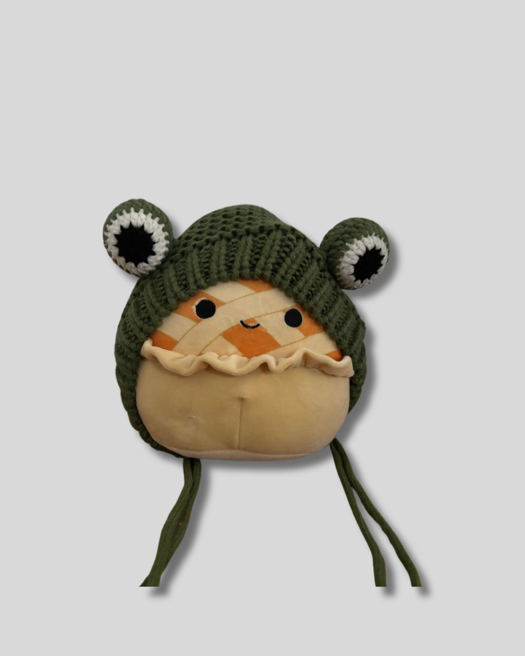 Gorro tejido de rana