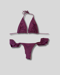 Traje de Baño Bikini con volantes semi hilo