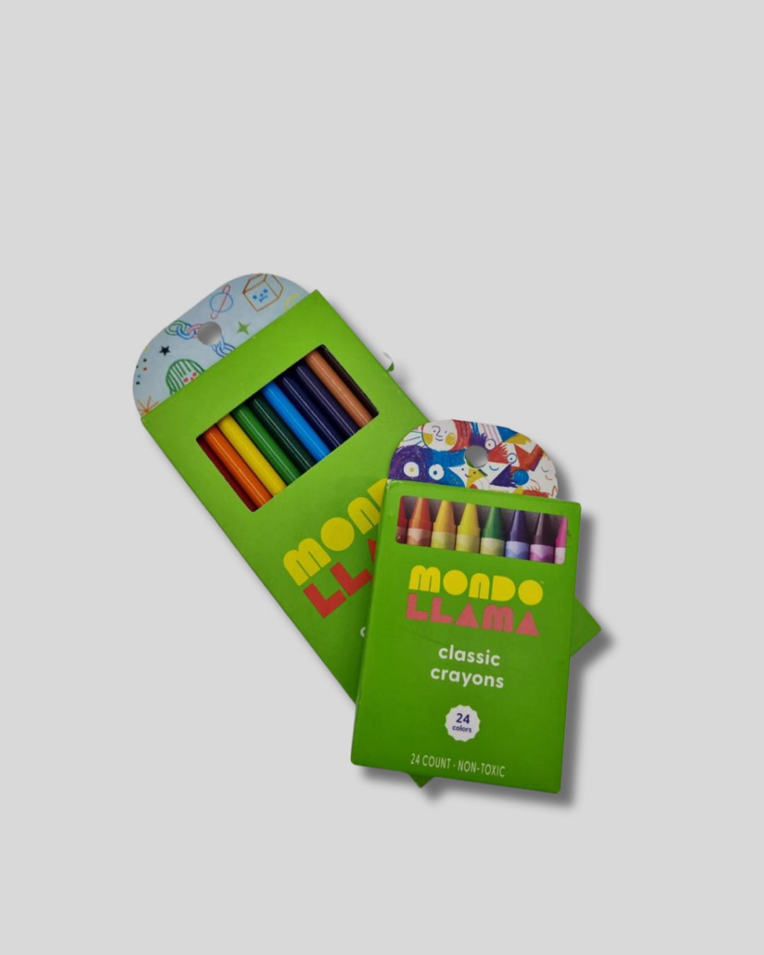 Colores y crayones Mundo LLama