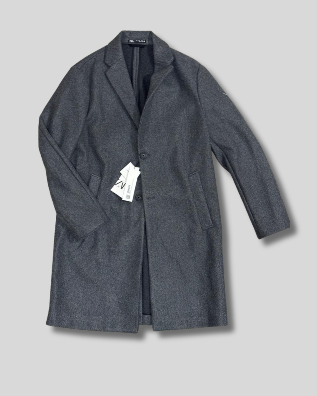 Sobretodo gris Zara
