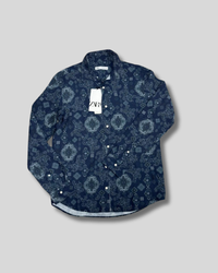 Camisa azul Zara