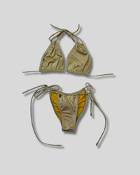 Traje de Baño Bikini dorado