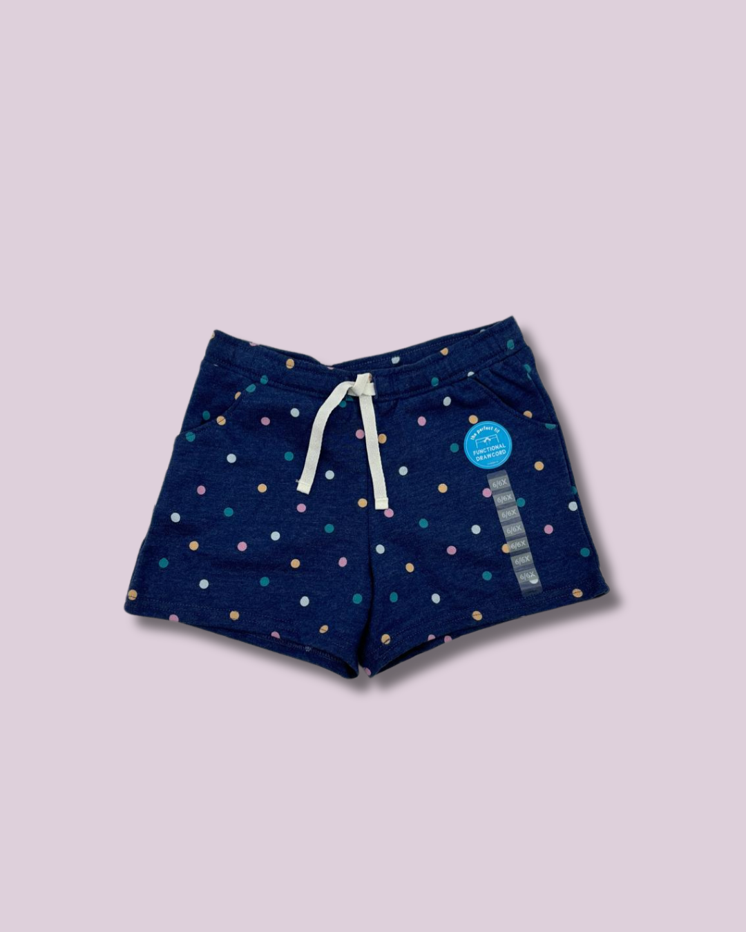 Short azul de lunares