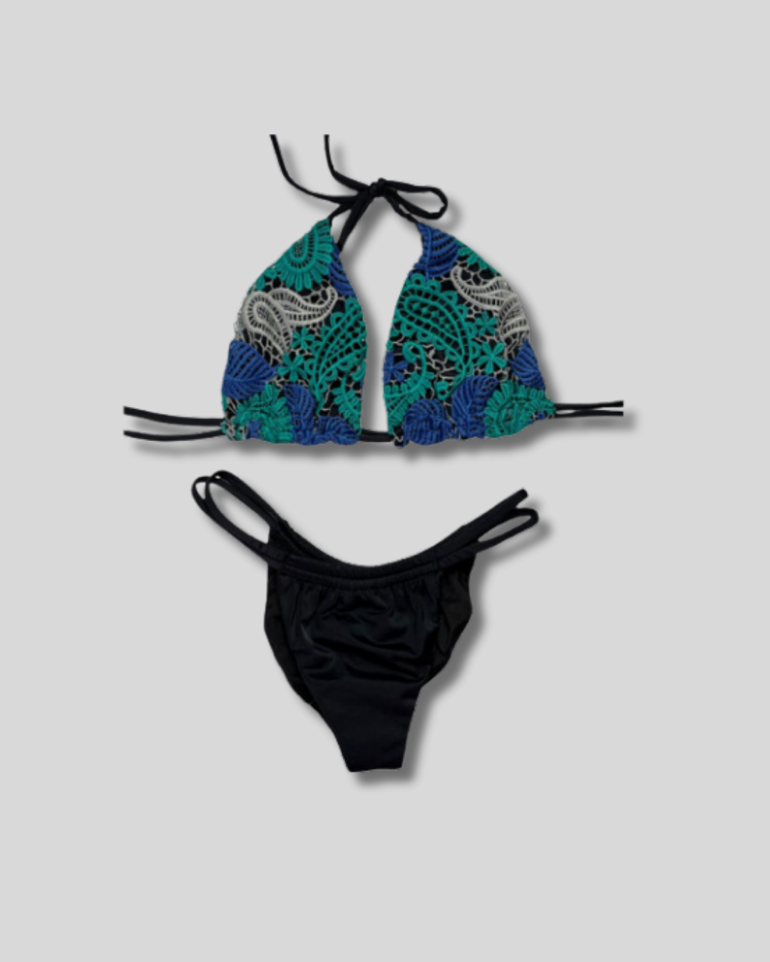 Traje de Baño Bikini clásico con encajes