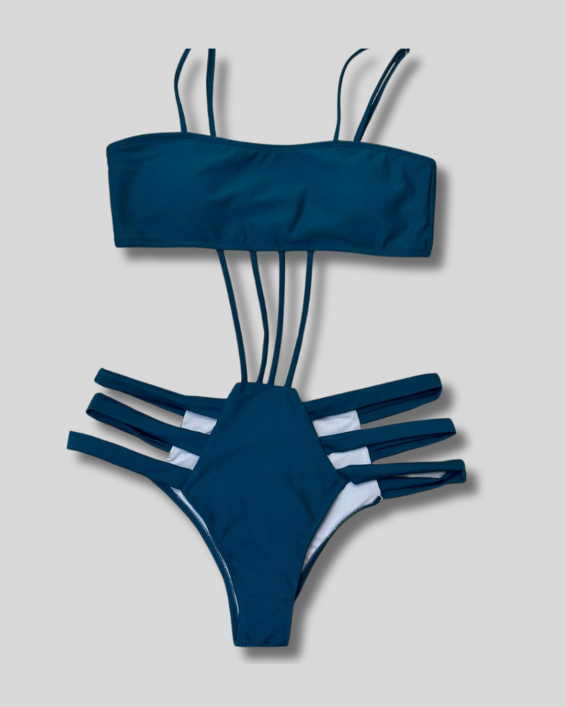 Traje de Baño Triquini  Shein con tiras