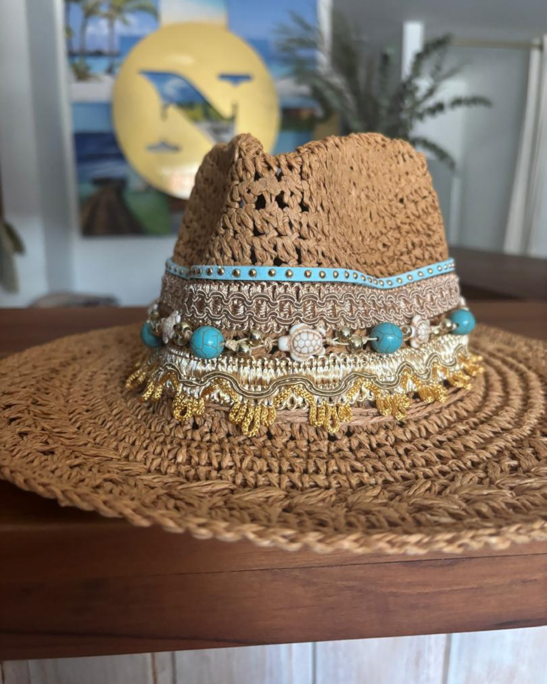 Sombrero personalizado crema