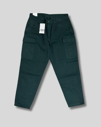Pantalón verde Cargo Fit Zara