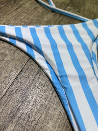 Traje de Baño Bikini de rayas azules Shein
