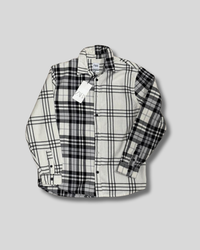 Camisa de cuadros negros Zara