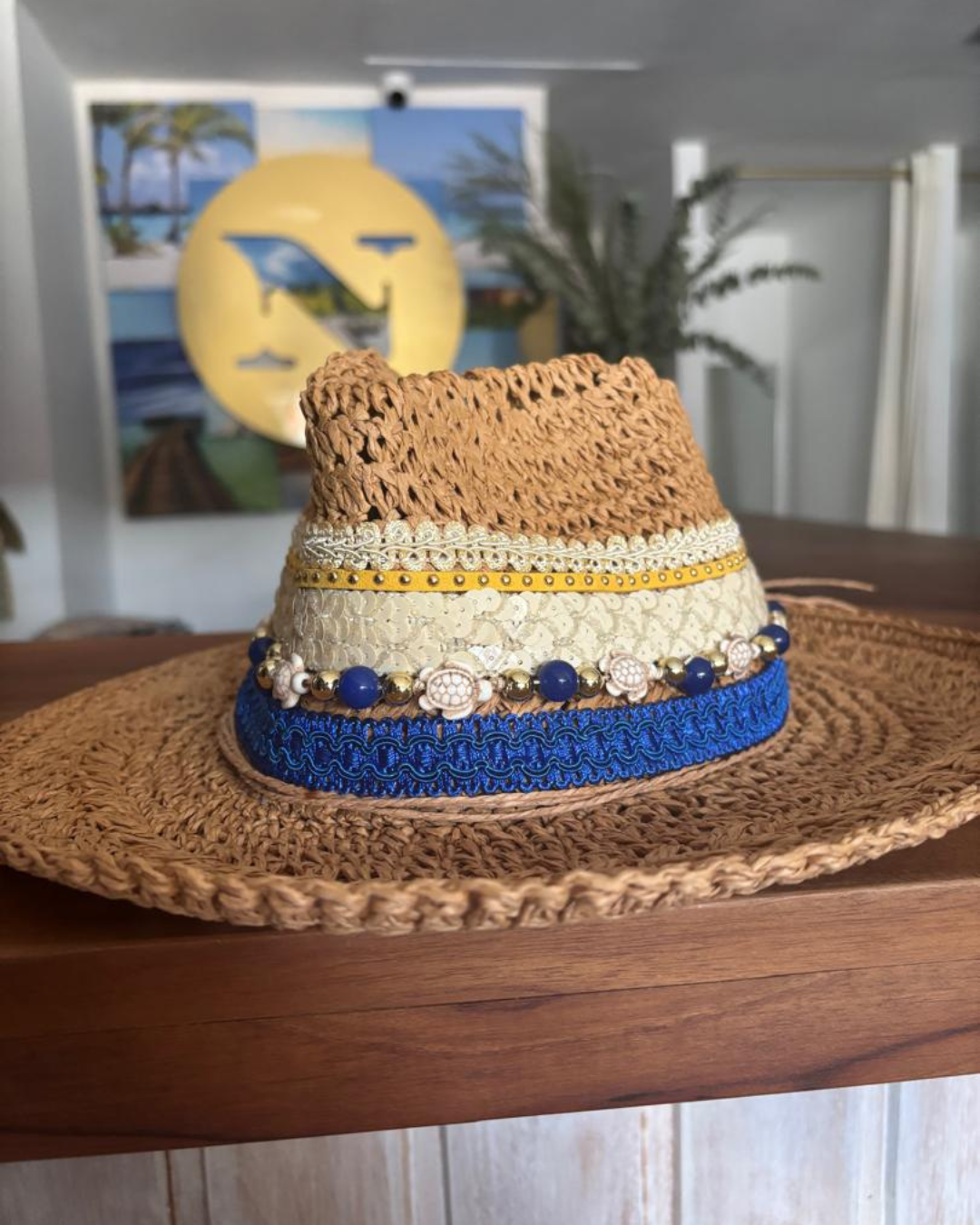 Sombrero personalizado azul rey