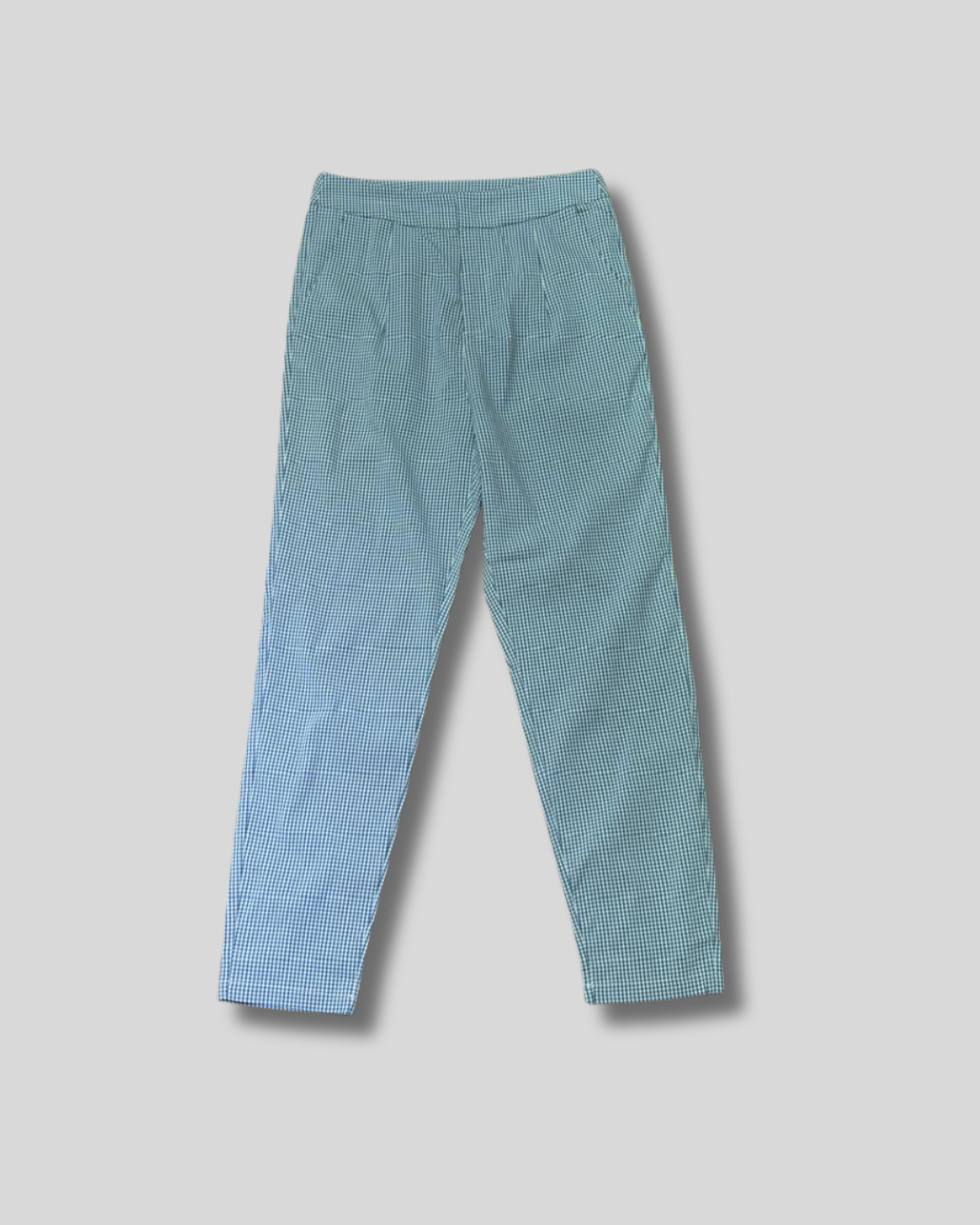 Pantalón de cuadritos azules