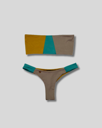Traje de Baño Bikini strapless semi hilo