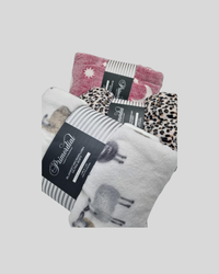 Cobija matrimonial estampada