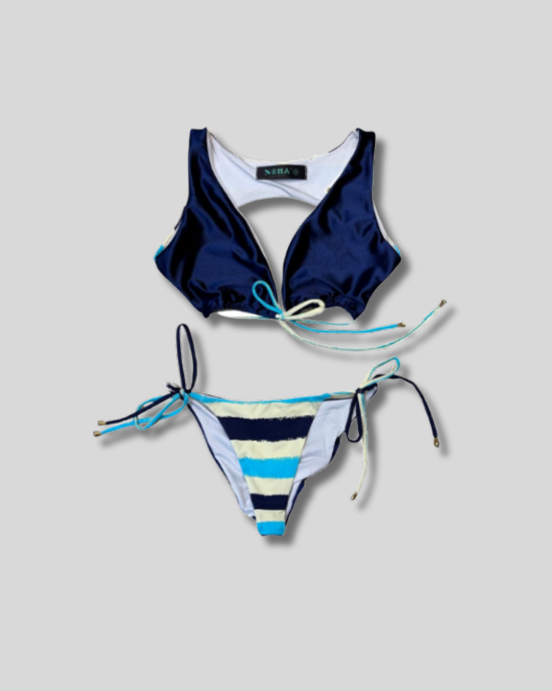Traje de Baño Bikini tela brillante