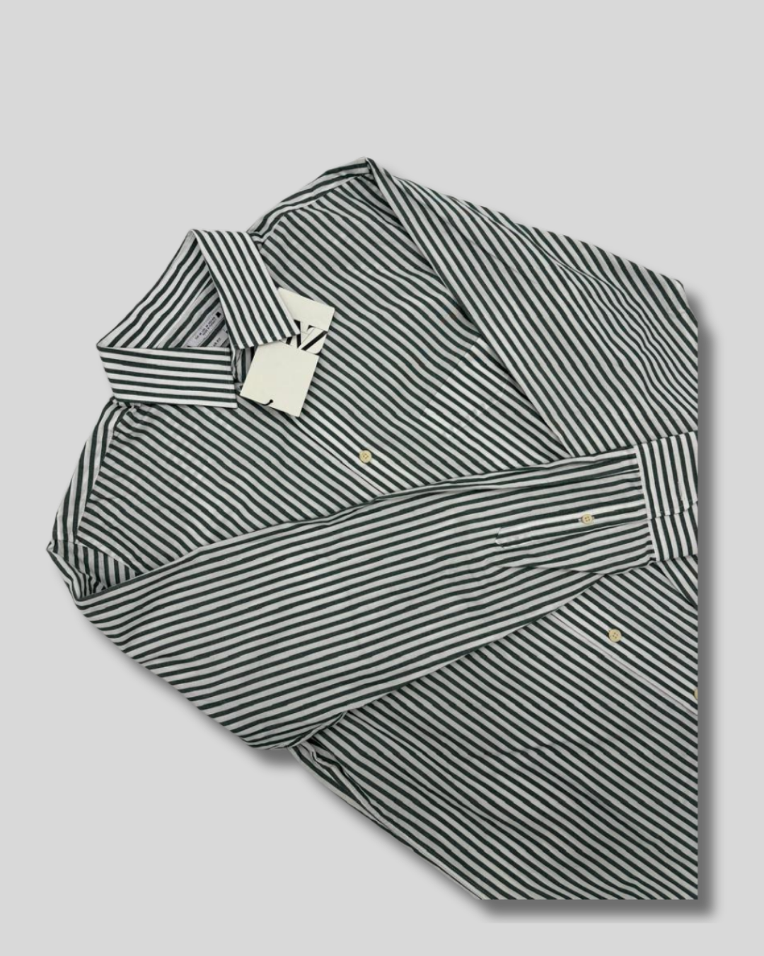 Camisa de rayas verdes Zara