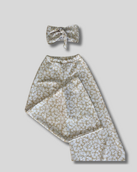 Conjunto de pantalón y top de flores