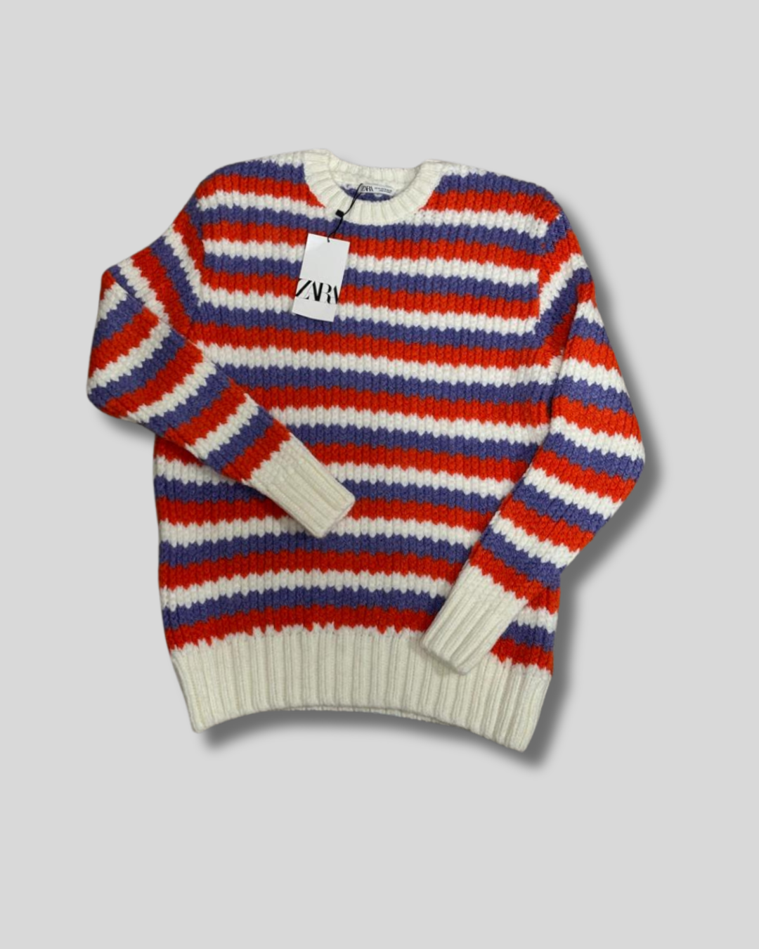 Suéter tejido de colores Zara