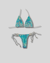 Traje de Baño Bikini Hilo con lentejuelas