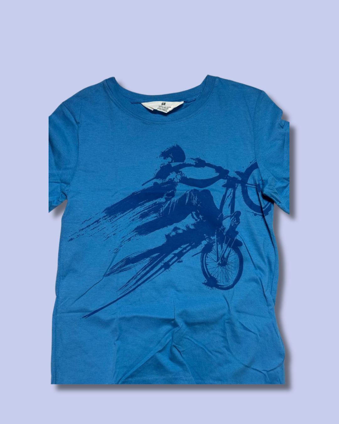 Franela azul moto
