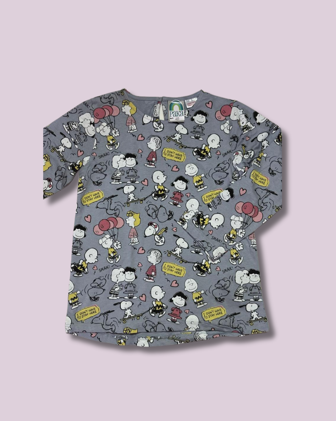 Camisa manga larga Snoopy