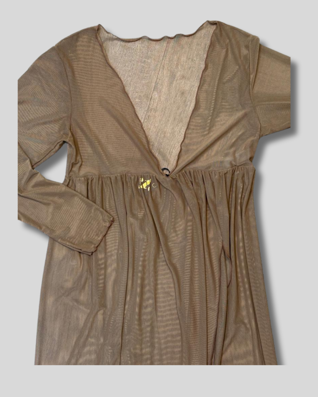 Kimono largo marrón