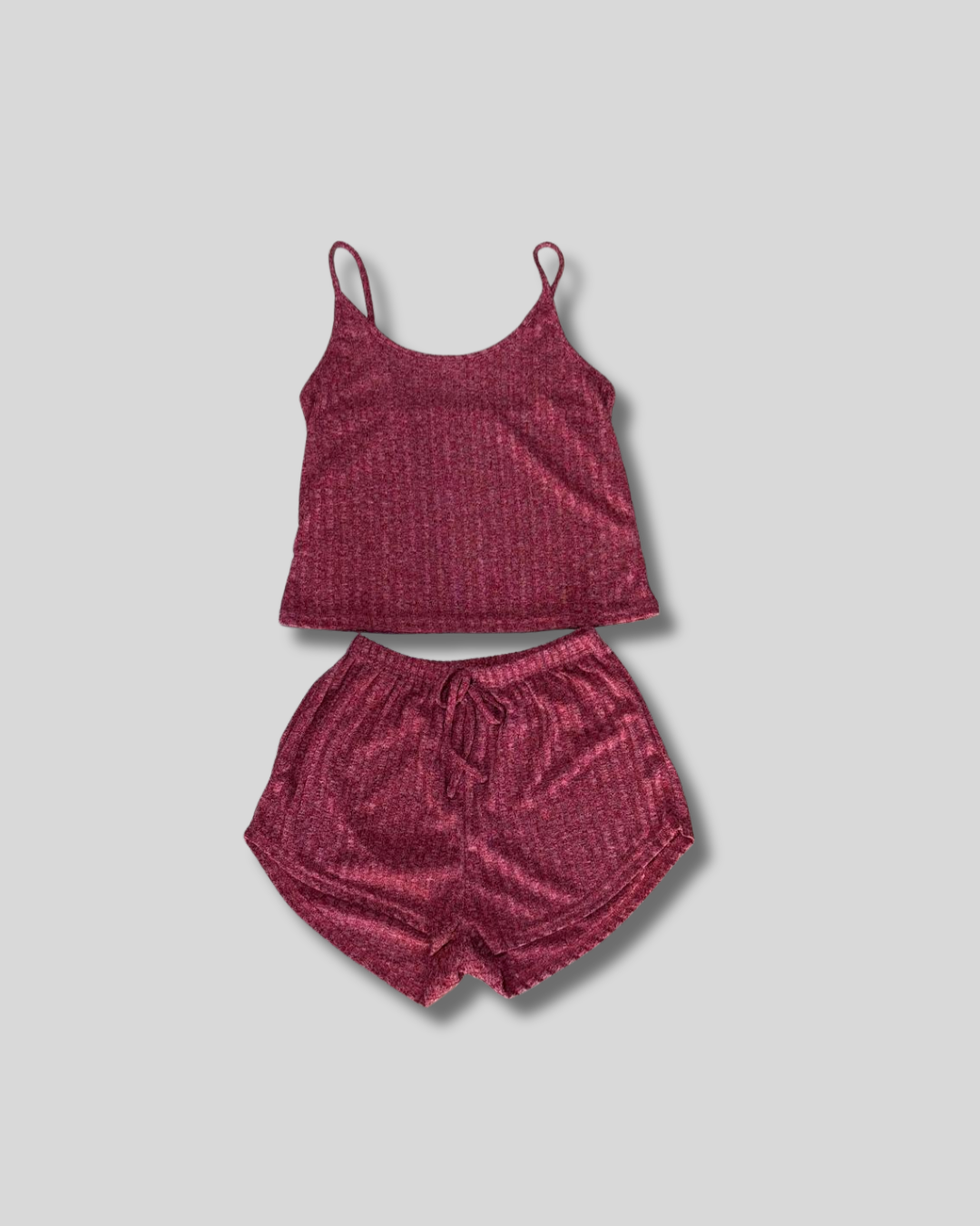 Pijama de short rosa vieja