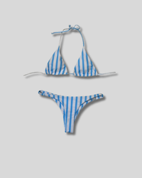 Traje de Baño Bikini de rayas azules Shein