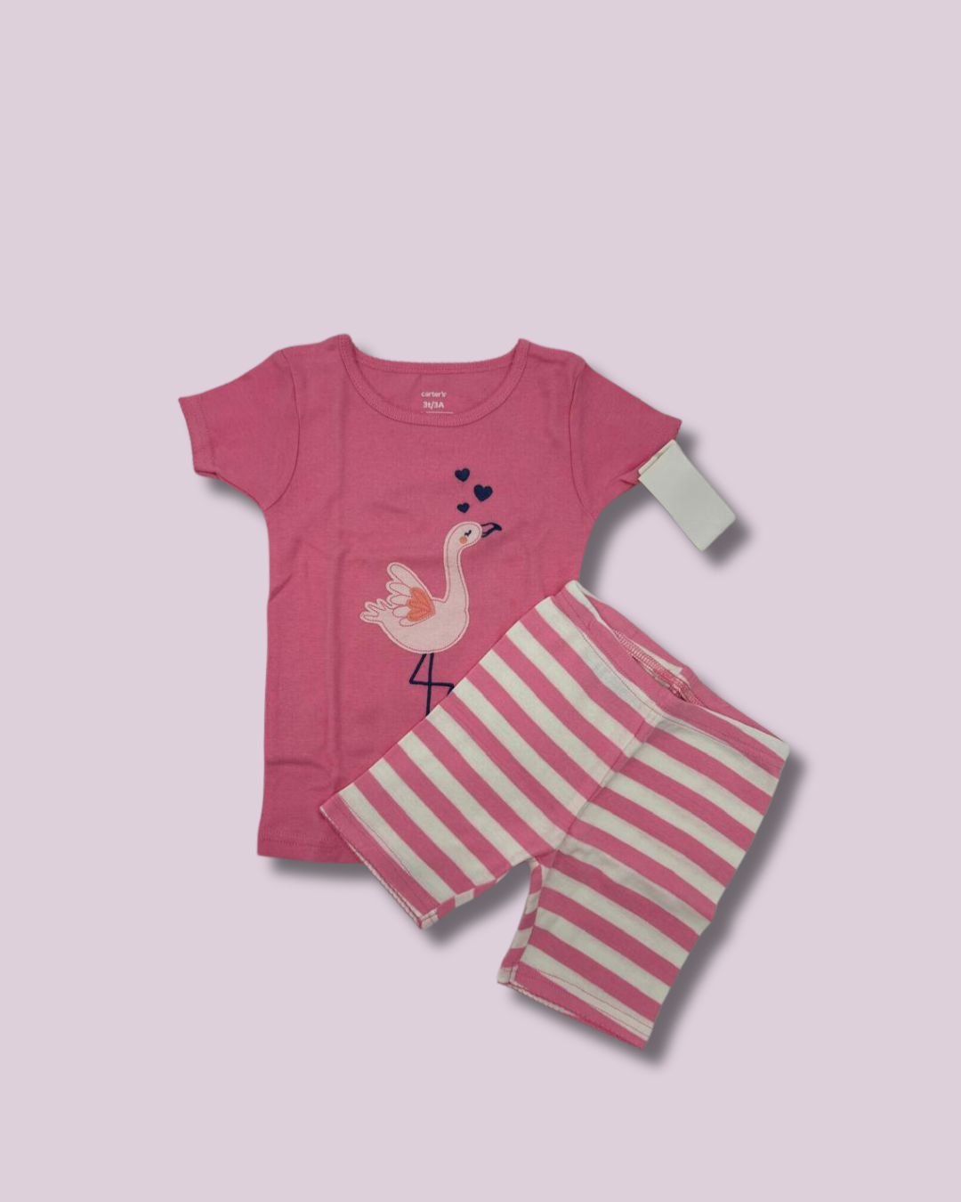 Pijama rosada de cisne