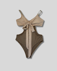 Traje de Baño Entero dos tonos