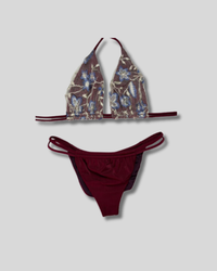 Traje de Baño Bikini clásico con encajes