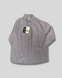 Camisa de lino morada Zara