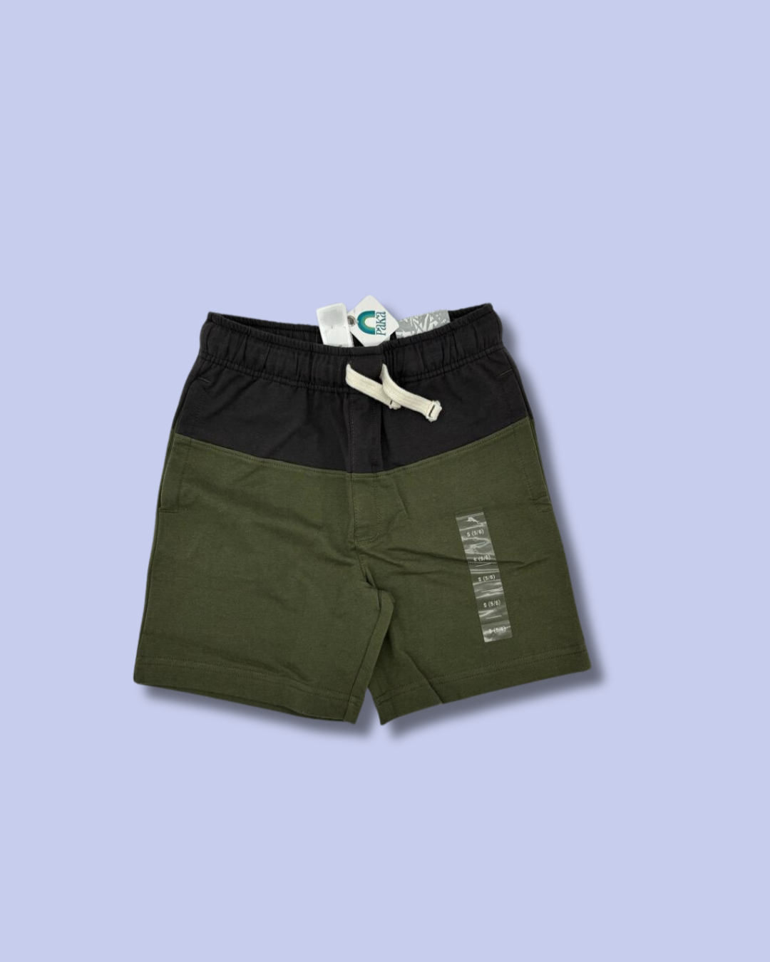 Short gris y verde oliva