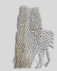 Kimono crema en macramé