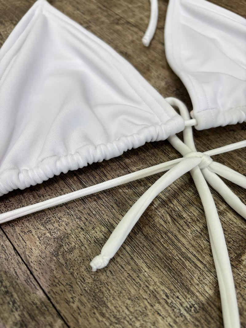 Traje de Baño Bikini Clásico Blanco