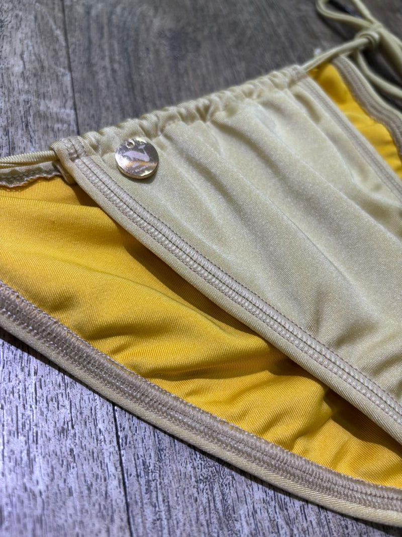 Traje de Baño Bikini dorado