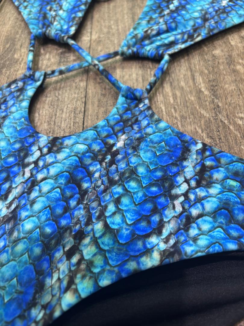 Traje de Baño Trikini azul