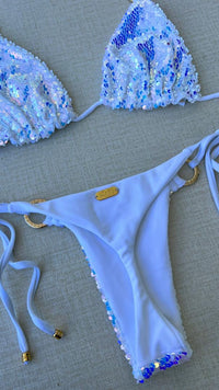 Traje de Baño Bikini Hilo con lentejuelas