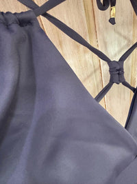 Traje de Baño Bikini con top azul marino